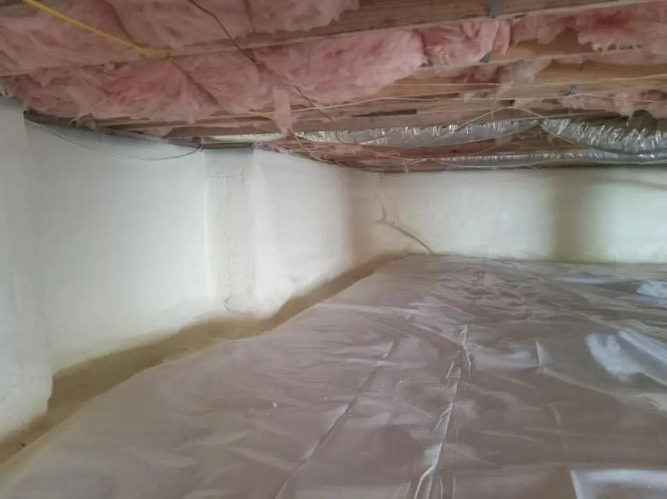 Crawl space encapsulation with closed-cell spray foam for Roof Maintenance in Hastings